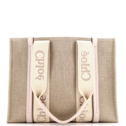 Woody Tote Canvas with Leather Medium