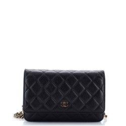 Wallet on Chain Quilted Caviar