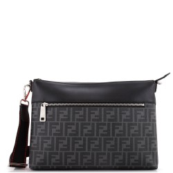 Forever Messenger Bag Zucca Coated Canvas and Leather