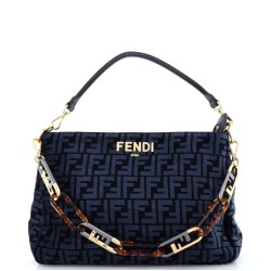 O'Lock Zip Shoulder Bag Zucca Chenille