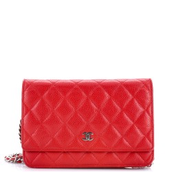 Wallet on Chain Quilted Caviar