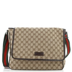 Web Strap Flap Messenger GG Canvas Medium