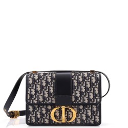 30 Montaigne Chain Flap Bag Oblique Canvas