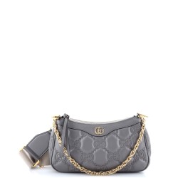 Zip Shoulder Bag GG Embossed Matelasse Leather Mini