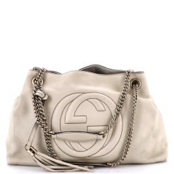 Soho Chain Strap Shoulder Bag Leather Medium