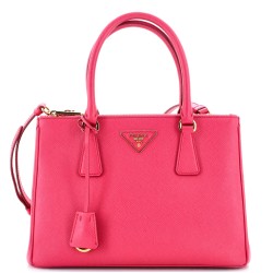 Galleria Double Zip Tote Saffiano Leather Small