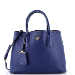 Cuir Double Tote Saffiano Leather Medium