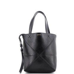 Puzzle Fold Tote Leather Mini