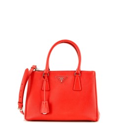 Galleria Double Zip Tote Saffiano Leather Small