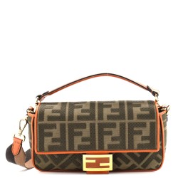 Baguette NM Bag Zucca Embroidered Canvas Medium