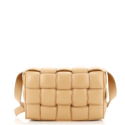 Cassette Crossbody Bag Padded Maxi Intrecciato Leather Small