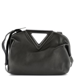 Point Shoulder Bag Leather Medium
