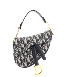 Saddle Handbag Oblique Canvas Mini
