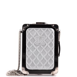 Trolley Minaudiere Plexiglass and Quilted Lambskin