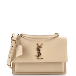 Sunset Top Handle Shoulder Bag Leather Medium