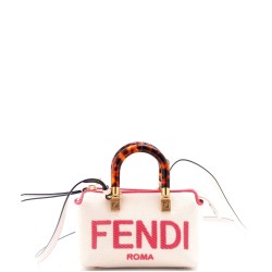 Logo By The Way Top Handle Bag Embroidered Canvas Mini
