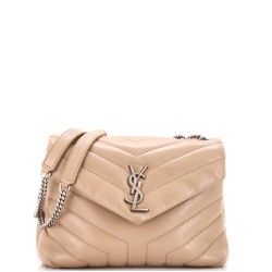 Loulou Shoulder Bag Matelasse Chevron Leather Small
