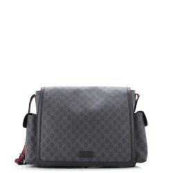 Web Strap Diaper Bag GG Coated Canvas Small