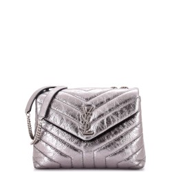Loulou Shoulder Bag Matelasse Chevron Leather Small