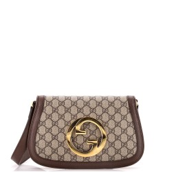 Blondie NM Chain Flap Bag GG Coated Canvas Small