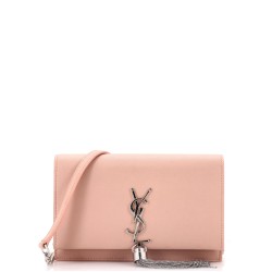 Classic Monogram Tassel Crossbody Bag Grainy Leather Small