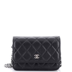 Wallet on Chain Quilted Caviar Mini