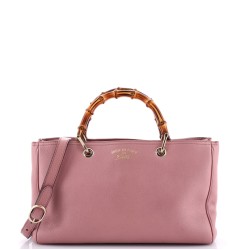 Bamboo Shopper Tote Leather Medium