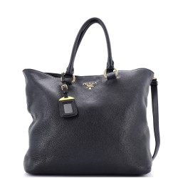 Convertible Shopper Tote Vitello Daino Large