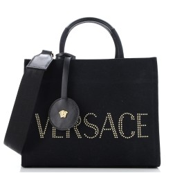 La Medusa Tote Studded Canvas Medium
