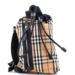 Sailing Duffle Sling Bag Vintage Check Canvas Small