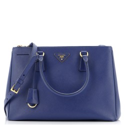 Double Zip Lux Tote Saffiano Leather Medium