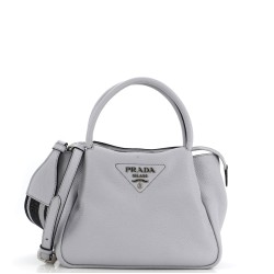 Flou Zipped Top Handle Bag Vitello Daino Small