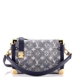 Side Trunk Handbag Monoglam Jacquard Canvas MM