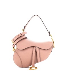 Saddle Handbag with Strap Leather Medium