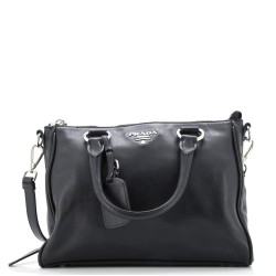 Double Zip Convertible Tote Soft Calf Medium