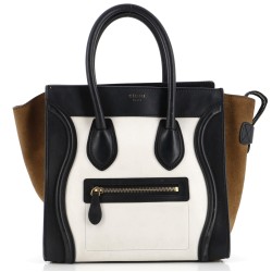 Tricolor Luggage Bag Leather Micro
