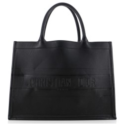 Book Tote Oblique Embossed Calfskin Medium