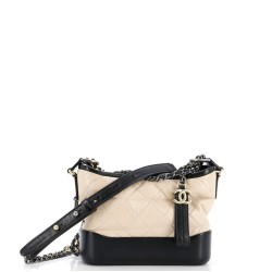 Gabrielle Hobo Quilted Aged Calfskin Small