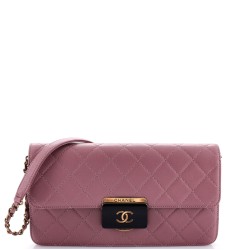 Beauty Lock Flap Bag Quilted Sheepskin Medium