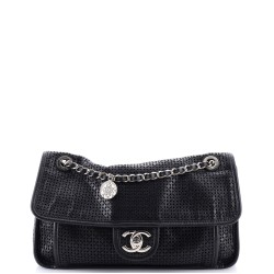 Up In The Air Flap Bag Perforated Leather Medium