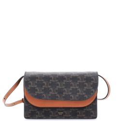 Wallet on Strap Triomphe Coated Canvas