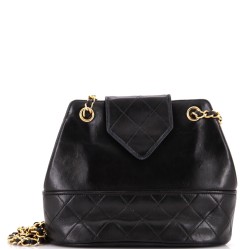 Vintage Tassel Flap Bag Quilted Lambskin Small