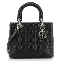 Lady Dior Bag Cannage Quilt Lambskin Medium