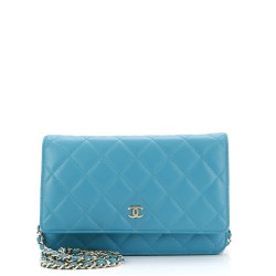 Wallet on Chain Quilted Lambskin