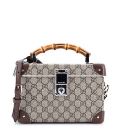Bamboo Globe-Trotter Vanity Case GG Coated Canvas