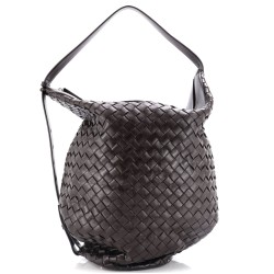 Hop Bag Intrecciato Leather Large