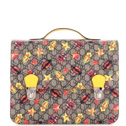 Children's Flap Backpack Printed GG Coated Canvas