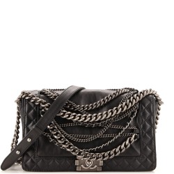 Boy Flap Bag Enchained Lambskin New Medium