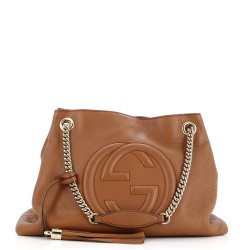 Soho Chain Strap Shoulder Bag Leather Medium
