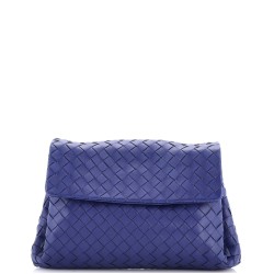Compartment Flap Clutch Intrecciato Nappa Medium